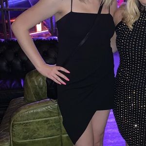 Black Asymmetrical Dress